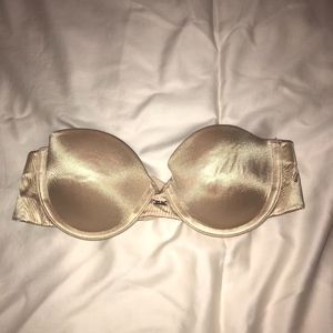 Nude Strapless Push Up Bra